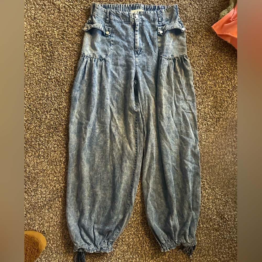 Blue velvet  Denim Joggers